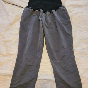 Grey maternity dress pants